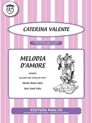 cover image of Melodia d'amore